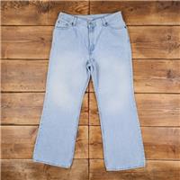 Vintage Levis Dry Goods Jeans 33 x 29 USA Made 90s Stonewash Bootcut Blue - 33 Regular