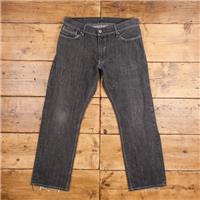 Vintage Levis 514 Jeans 35 x 32 Medium Wash Straight Grey Red Tab Denim - 35 Regular