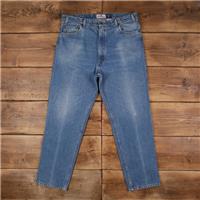 Vintage Levis 540 Jeans 38 x 32 90s Stonewash Straight Blue Brown Tab Denim - 38 Regular