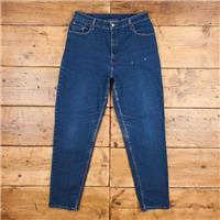 Vintage Levis 550 Jeans 33 x 30 Medium Wash Tapered Blue Womens Red Tab Denim - 33 Regular