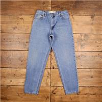 Vintage Levis 550 Jeans 30 x 31 Stonewash Straight Blue Womens Red Tab Denim - 30 Regular