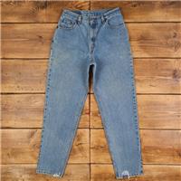 Vintage Levis 550 Jeans 29 x 31 90s Stonewash Tapered Blue Womens Red Tab - 29 Regular