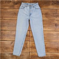 Vintage Levis 921 Jeans 28 x 32 USA Made 90s Stonewash Tapered Blue Womens - 28 Regular