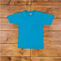 Vintage Fruit of the Loom Single Stitch T Shirt Blank M 90s USA Made Pocket - M Regular