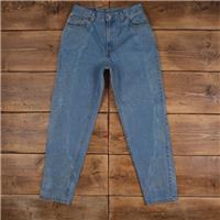 Vintage Levis 550 Jeans 30 x 31 USA Made Stonewash Tapered Blue Womens Red Tab - 30 Regular