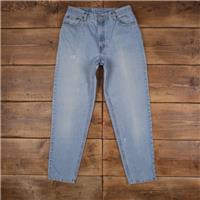 Vintage Levis 550 Jeans 31 x 31 USA Made 90s Stonewash Tapered Blue Womens - 31 Regular