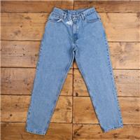 Vintage Levis 550 Jeans 26 x 29 90s Stonewash Tapered Blue Womens Red Tab - 26 Regular