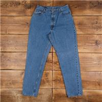 Vintage Levis 550 Jeans 32 x 32 90s Stonewash Tapered Blue Womens Red Tab - 32 Regular