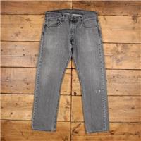 Vintage Levis 501 Jeans 33 x 29 Light Wash Straight Grey Red Tab Denim - 33 Regular