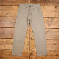 Vintage Levis 505 Jeans 33 x 30 Light Wash Straight Beige White Tab Denim - 33 Regular