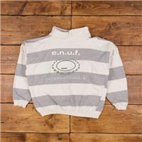Vintage E.N.U.F. Internationale Graphic Sweatshirt M 80s Logo Spell Out Womens - M Regular