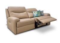 Furniture Village G Plan 'Amesbury' 3 Seater Sofa Leather Power Recliner Lumbar