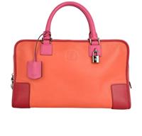 Loewe Amazona 36 Handheld Leather Orange Pink Red