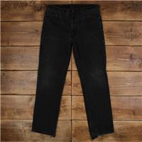 Vintage Levis 516 Jeans 36 x 34 Dark Wash Straight Black Red Tab Denim - 36 Regular