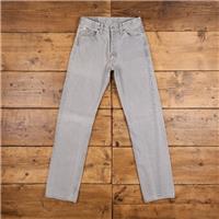 Vintage Levis 501 Jeans 28 x 33 Medium Wash Straight Grey Womens Red Tab Denim - 28 Regular