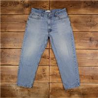 Vintage Levis 550 Jeans 36 x 30 Stonewash Straight Blue Red Tab Denim - 36 Regular