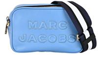 Marc Jacobs Logo Camera Bag Crossbody Shoulder Bag Leather Blue