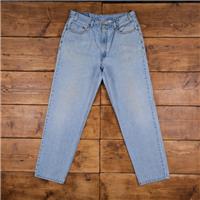 Vintage Levis 550 Jeans 35 x 32 Stonewash Tapered Blue Red Tab Denim - 35 Regular