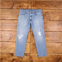 Vintage Levis 502 Jeans 34 x 29 Stonewash Straight Blue Red Tab Denim - 34 Regular