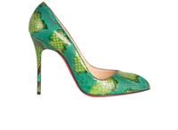 Christian Louboutin Corneille 120 Green Python Womens 5