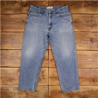 Vintage Levis 550 Jeans 38 x 29 Stonewash Straight Blue Red Tab Denim - 38 Regular