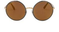 Dolce & Gabbana DG2155 Round Sunglasses Gold Grey Round Shape Women