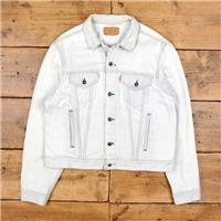 Vintage Levi's Denim Jacket M 90s Trucker USA Made Blue - M Regular