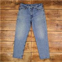 Vintage Levis 550 Jeans 38 x 33 Stonewash Straight Blue Red Tab Denim - 38 Regular