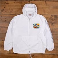 Vintage Yacht Club Windbreaker Jacket M 90s Sailing Shark White - M Regular
