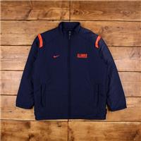 Vintage Nike Outdoor Jacket XL Padded Illinois Blue - L Regular