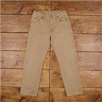Vintage Wrangler Jeans Pants Trousers 32x30 Denim Mens Straight Beige Cotton - 32 Regular