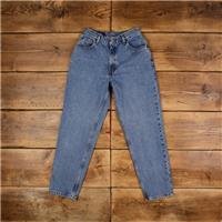Vintage Levis 550 Jeans 26 x 28 90s Stonewash Straight Blue Womens Red Tab - 26 Regular
