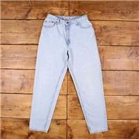 Vintage Levis 550 Jeans 30 x 31 USA Made 90s Stonewash Straight Blue Womens - 30 Regular