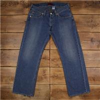 Vintage Levis Real Loose Jeans 38 x 34 Baggy Medium Wash Straight Blue Red Tab - 38 Regular