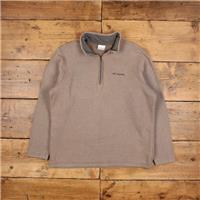 Vintage Columbia Outdoor Jacket L 1/4 Zip Pullover Beige - L Regular