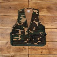 Vintage Sports Afield Outdoor Gilet M Hunting Vest Camouflage Green - M Regular