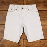 Vintage Levi's Denim Shorts 32 Levis 550 Hemmed USA Made 90s Jorts Light Wash - 32 Regular