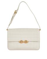 Yves Saint Laurent Le Maillon Shoulder Bag Shoulder Bag Leather Cream