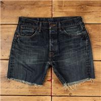 Vintage Levi's Denim Shorts 30 Levis 501 Raw Hem Jorts Dark Wash Hot Pants - 30 Regular