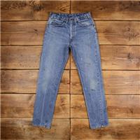Vintage Levis Jeans 30 x 32 Talon Zipper USA Made 80s Stonewash Straight Blue - 30 Regular