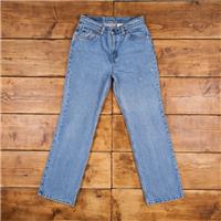 Vintage Levis 517 Jeans 29 x 32 90s Stonewash Bootcut Blue Womens Red Tab - 29 Regular