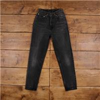 Vintage Levis 512 Jeans 25 x 29 USA Made 90s Dark Wash Straight Black Red Tab - 25 Regular