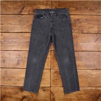 Vintage Levis 536 Jeans 34 x 30 USA Made 90s Medium Wash Straight Grey Denim - 34 Regular