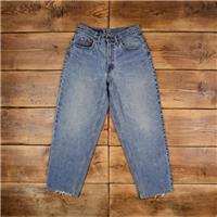 Vintage Levis 505 Jeans 29 x 29 Stonewash Straight Blue Womens Red Tab Denim - 29 Regular
