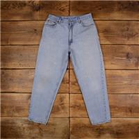 Vintage Levis 550 Jeans 32 x 29 Stonewash Straight Blue Womens Red Tab Denim - 32 Regular