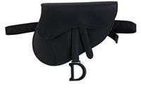 Christian Dior Saddle Belt Bag Waist Bag Leather Black