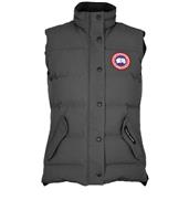 Canada Goose Freestyle Gilet Womens S Grey Cotton Polyester Mix