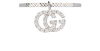 Gucci Running GG Ring White Gold P Women