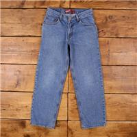 Vintage Levis 550 Jeans 28 x 27 Stonewash Straight Blue Womens Red Tab Denim - 28 Regular