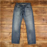 Vintage Levis 501 Jeans 31 x 34 Stonewash Straight Blue Red Tab Denim - 31 Regular